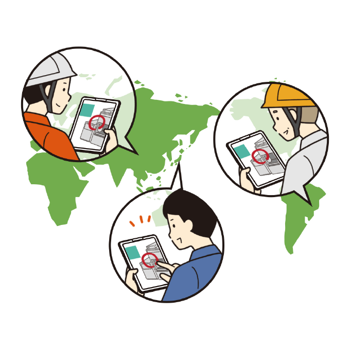 リモート支援のアフター説明図